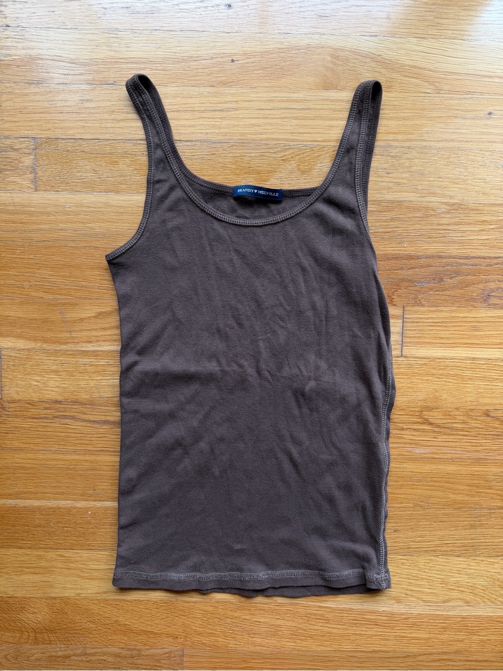 Brandy Melville Dark Brown Tank Top - One Size